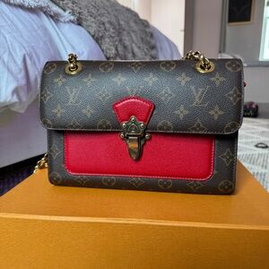 LOUIS VUITTON Victoire Cherry Cerise Monogram Bag
